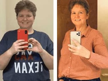 Cassie's weight loss transformation