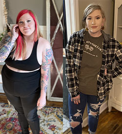 Jericha's weight loss success