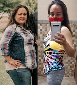 Vickie's weight loss transformation