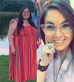 Haley's weight loss transformation